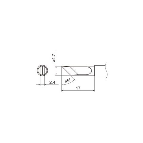 Паяльне жало HAKKO T12-KF Прев'ю 4
