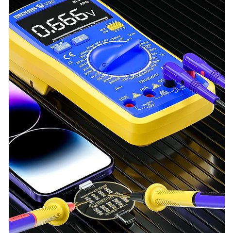 Тест-кабель для проверки коннектора зарядки Mechanic T810, USB тип-C, Lightning Превью 1