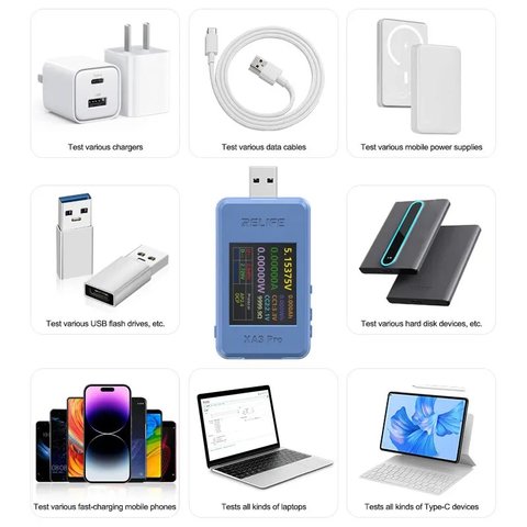 USB-тестер RELIFE XA3 Pro Прев'ю 7