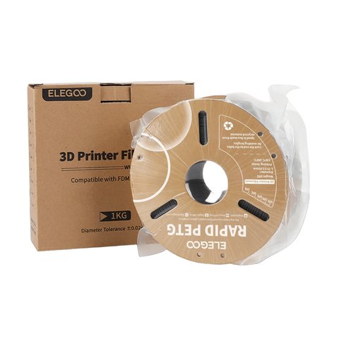 Філамент для 3D-принтера ELEGOO Rapid PETG Transparent, 1 кг Прев'ю 1