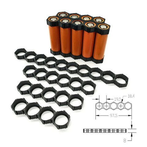 Holder for Batteries 18650, (cell, 1x2) Preview 2