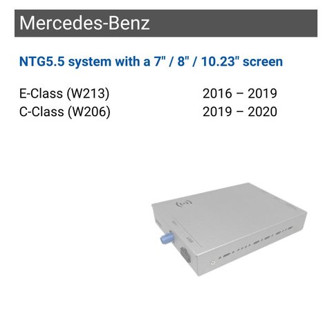 CarPlay for Mercedes-Benz E-Class 2016 2017 2018 2019 C-Class 2019 2020 with NTG5.5 (with a small screen) Preview 1