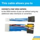 Reverse Camera Cable 24 pin + 5 pin for Toyota Camry, Corolla, Highlander, Tacoma, Tundra, Prius 2006-2014 MY Preview 1