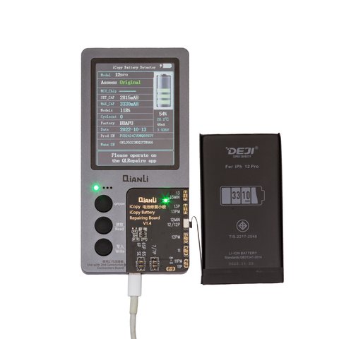 Аккумулятор Deji для Apple iPhone 12 Pro, Li-ion, 3,83 B, 3310 мАч, повышенная ёмкость, original IC Превью 1