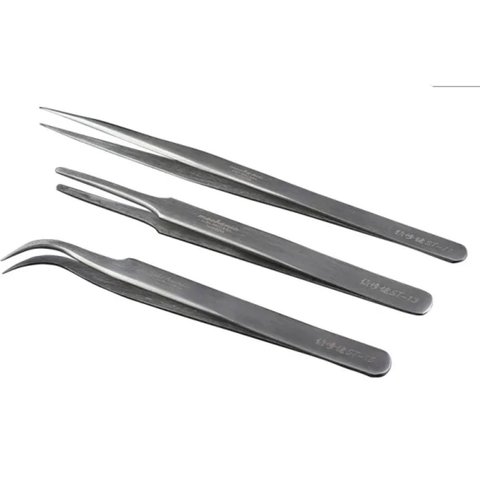 Mounting Tweezers Mechanic ST-15, (curved, 115 mm, C-grade high quality) Preview 3