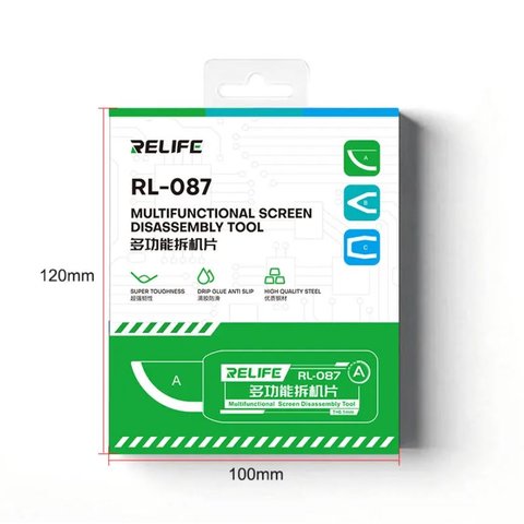 Spudger RELIFE RL-087 , (to disassemble mobile devices, metal, 3 in 1) Preview 2