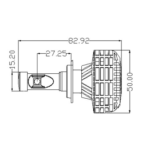 Juego de luces LED principales para coche UP-6HL (H7, 3000 lm) Vista previa  3