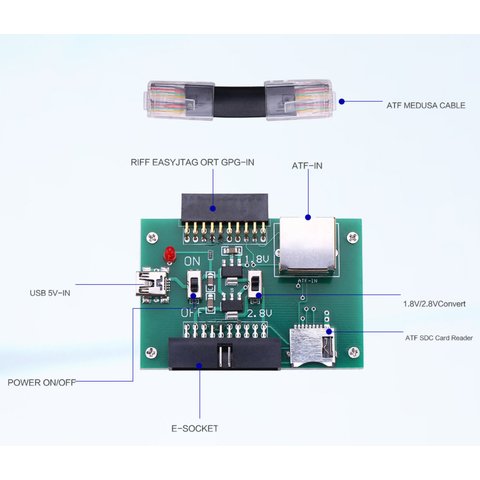 Adaptador EMMC SAM-TP-BGA 162 Vista previa  1