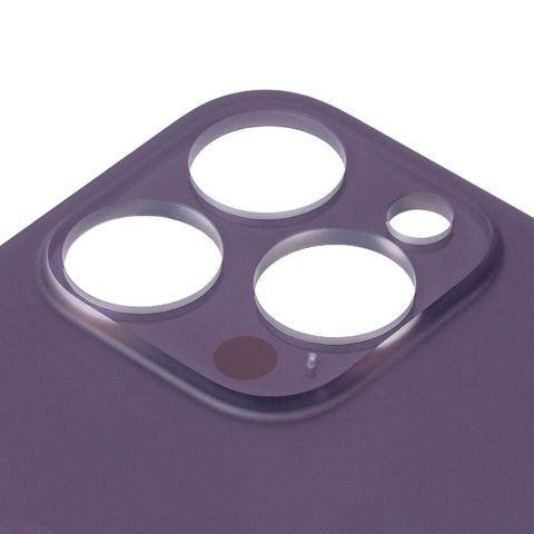 Panel trasero de carcasa puede usarse con iPhone 14 Pro, morada, no es necesario desmontar la cámara, Original (PRC), big hole Vista previa  1