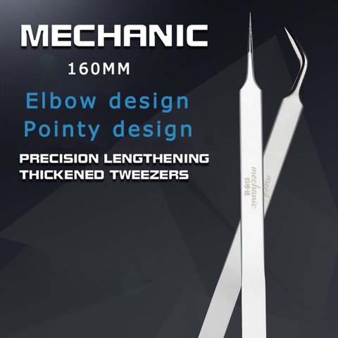 Pinzas para smd Mechanic Aaa-15, curvada, 160 mm Vista previa  2