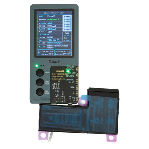 Batería puede usarse con iPhone X, Li-ion, 3.81 V, 3100 mAh, mayor capacidad, original IC, #616-00347 Vista previa  1