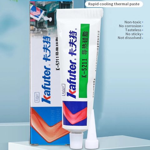 Pasta térmica Kafuter K-5211, de silicona, 100 g Vista previa  1