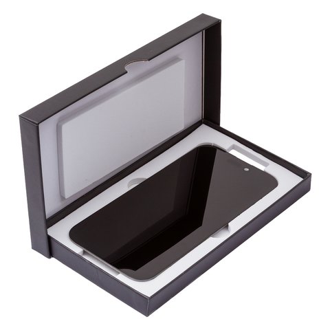 Pantalla LCD puede usarse con iPhone 16 Pro, negro, con marco, HC, sin microchip, (AMOLED), GX OEM soft, 120Hz Vista previa  2