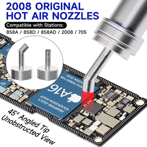 Boquilla para pistolas de aire Mechanic 2008 Original, curvada, 6in1, 4mm/5mm/6mm/8mm/10mm/12mm Vista previa  2