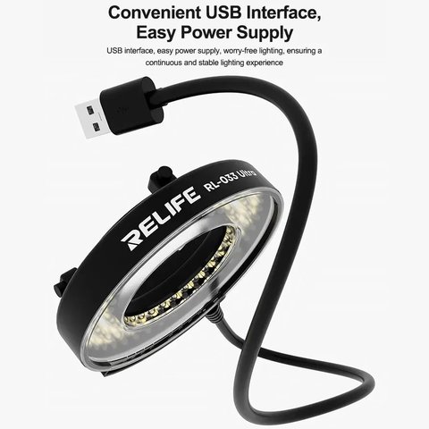 Iluminación para microscopio RELIFE RL-033 Ultra, diodo, 105 LED Vista previa  5