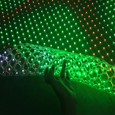 Світлодіодна сітка для медіафасаду Р50 (IP67, RGB SMD5050, 1000×1000 мм) Прев'ю 1