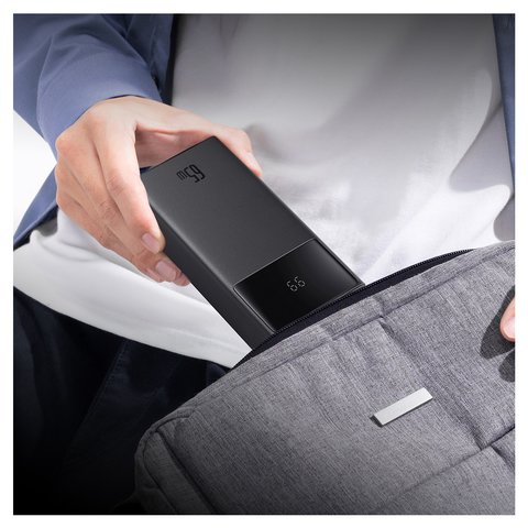 Power bank Baseus Star-Lord Digital, 30000 мАг, 65 Вт, чорний, Power Delivery (PD), #P10022908113-00 Прев'ю 2