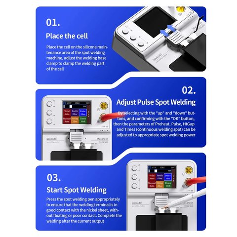 Портативний апарат для точкового зварювання QianLi Macaron Max Прев'ю 3