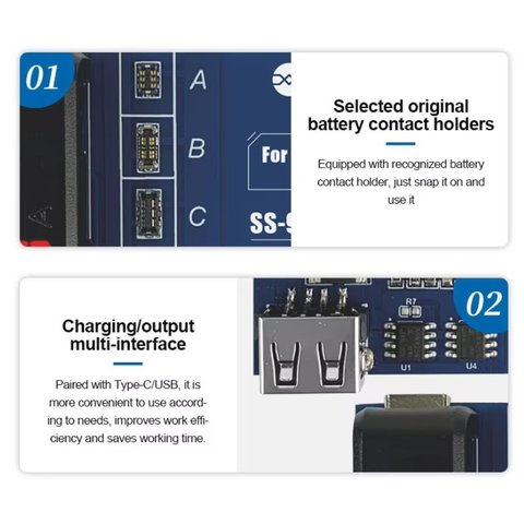 Кабель для запуску батареї Sunshine SS-904B, плата активації батареї, Tecno, Itel, infinix Прев'ю 5