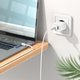 Сетевое зарядное устройство Hoco C80A Plus, 20 Вт, Power Delivery (PD), белый, c кабелем USB тип-C к USB тип-C, 2 порта, #6931474779908 Превью 2