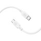 USB кабель Borofone BX113, 2xUSB тип-C, 100 см, 60 Вт, білий, #6941991115462 Прев'ю 1
