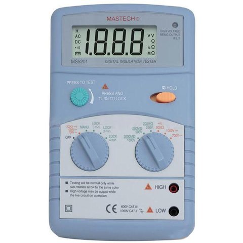 Digital Insulation Tester MASTECH MS5201 Preview 1